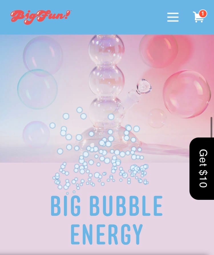 Customer photo review of Bubble Bong