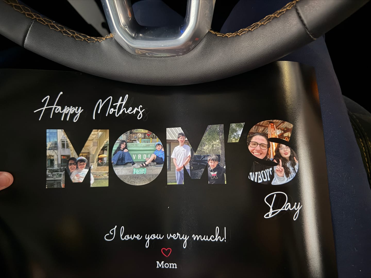 Customer photo review of Happy Mother's Day - Personalized Poster