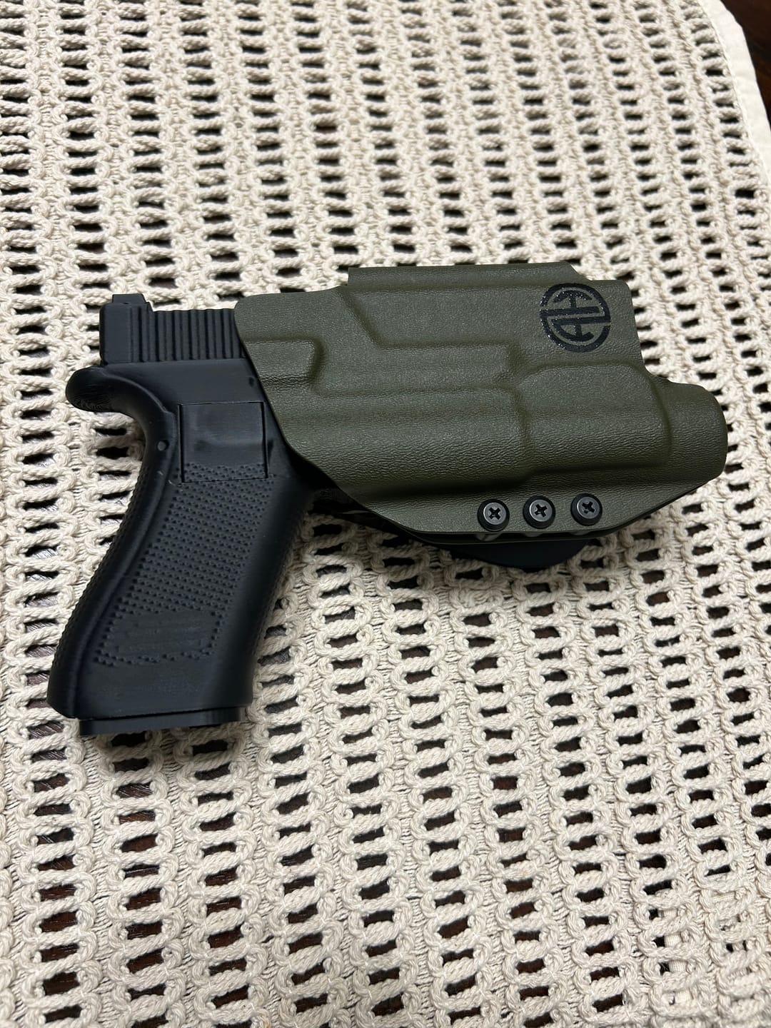 Customer photo review of Grip Keeper Laser Trainer – Trigger-Activated Laser Training Pistol
