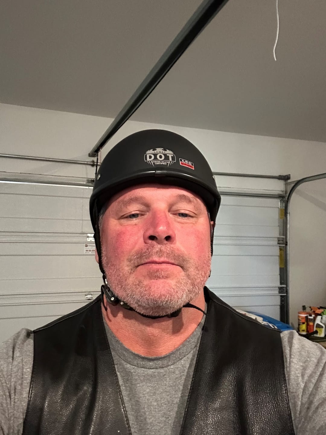Customer photo review of Low Profile Reversible DOT Polo Helmet / Matte Black