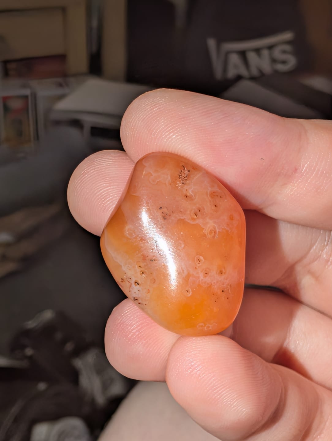 Customer photo review of Carnelian - Tumblestone