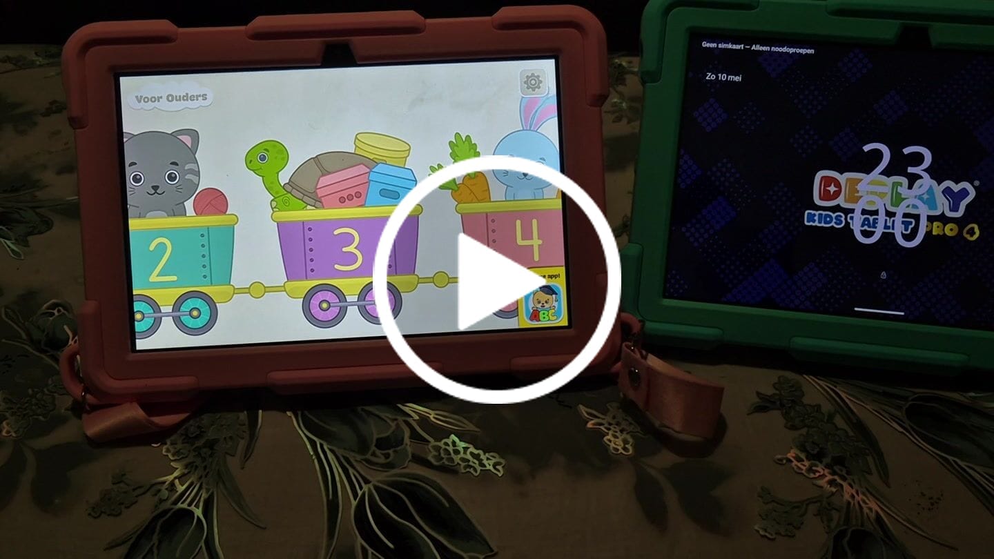 Customer video review of DEPLAY Kids Tablet (10') PRO 4 | Beste Kindertablet | Blauw of Roze