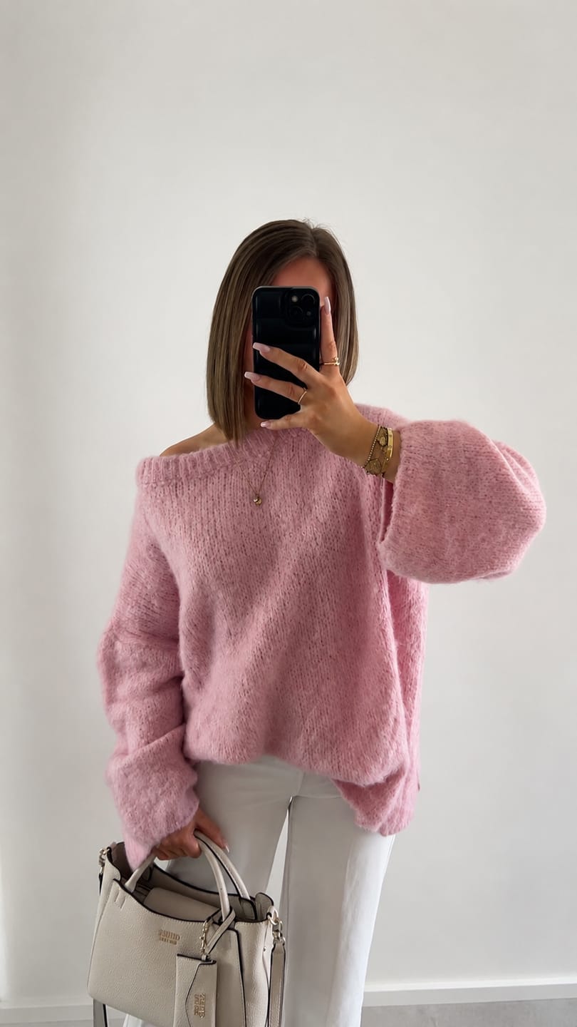 Customer photo review of Ultra-Soft Off-Shoulder Knit