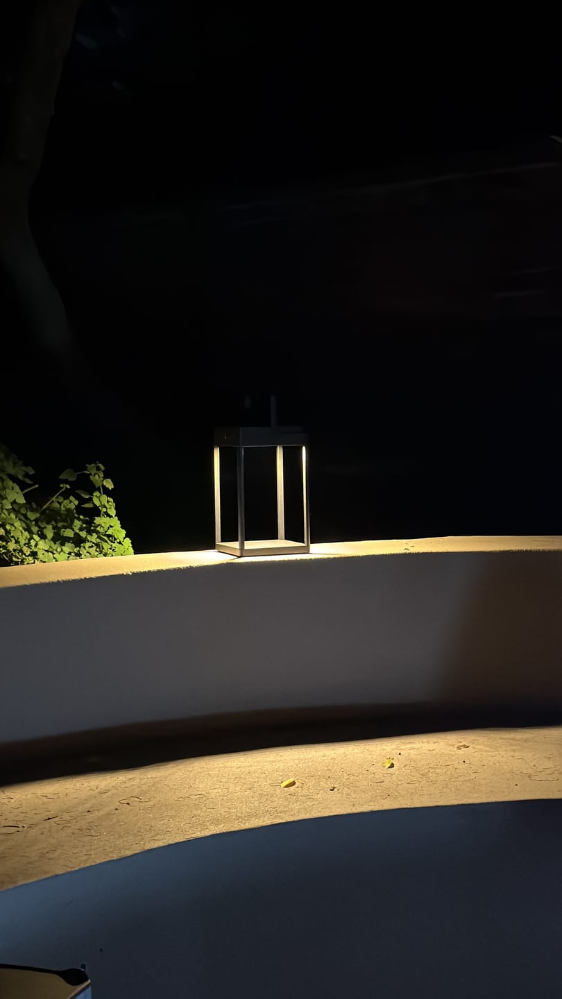 Customer photo review of Luxury Metal Solar Lantern