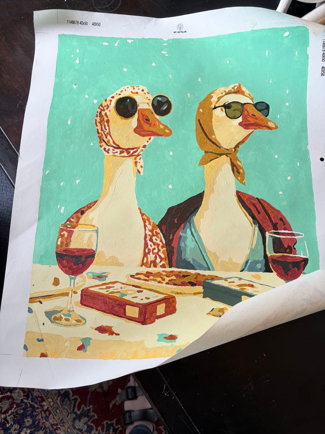 Customer photo review of Goosips | Paint by Number