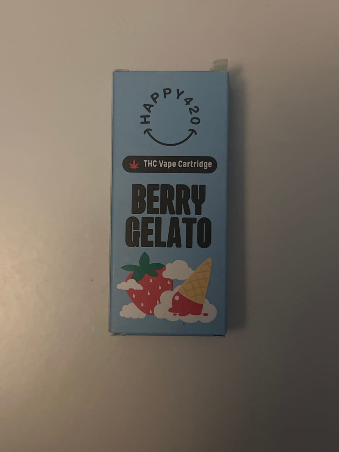 Customer photo review of 98% THC Vape 1ml Cartridge (510 Thread) – Berry Gelato