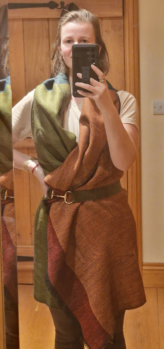 Customer photo review of PETITE Daria Cape Colorado