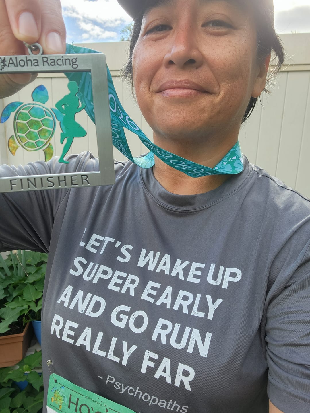 Customer photo review of Wake Up Early Tech Tee