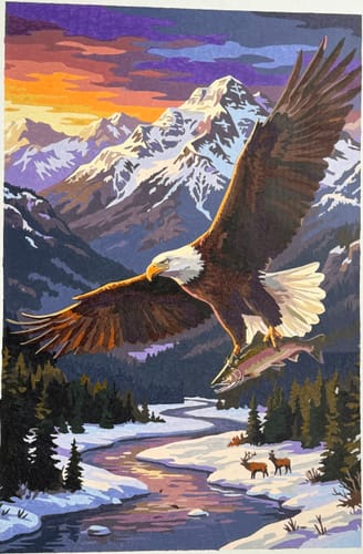 Customer photo review of Eagle Over the Mountain Valley