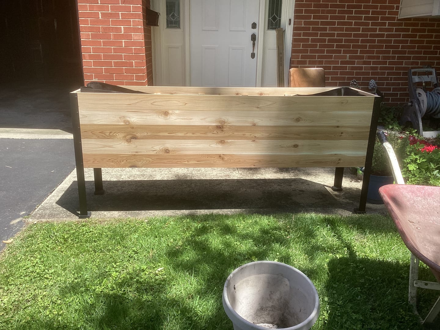 Customer photo review of 18" x 72" Raised Garden Bed - 30" TALL / Garden Grade