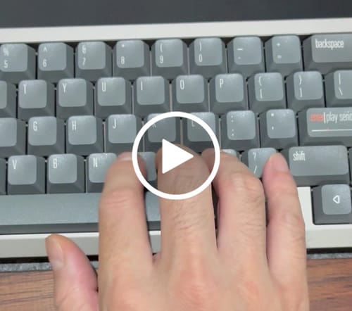 Customer video review of HMX VALERIAN LIGHT TACTILE SWITCH FACTORY LUBED (10PCS)