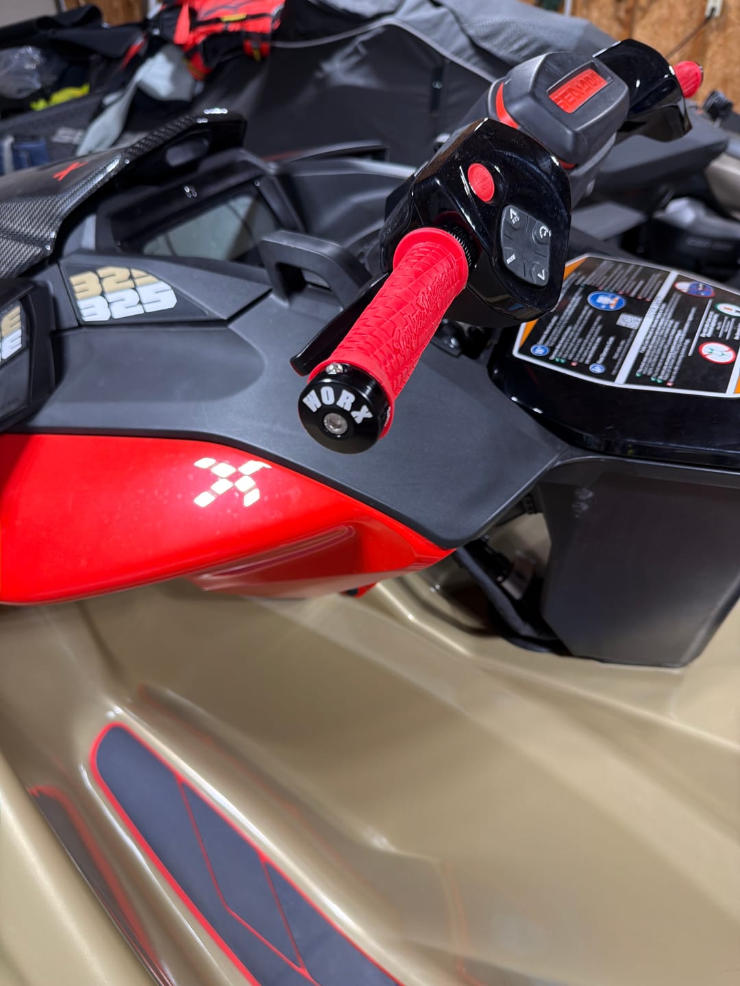 Customer photo review of Seadoo Handlebar Extensions and Grip Combo