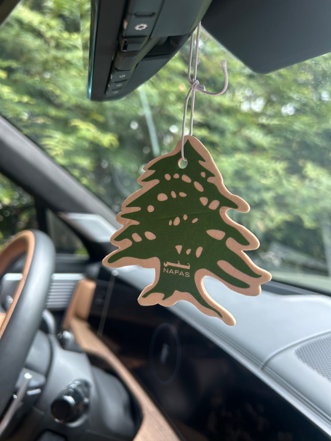 Customer photo review of Lebanese Cedar Air Freshener + Sticker Pack