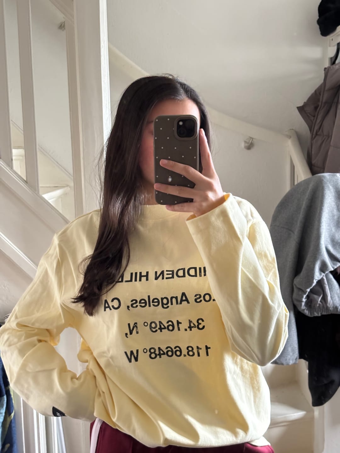 Customer photo review of VINTAGE LOGO LONGSLEEVE T-SHIRT BUTTER YELLOW