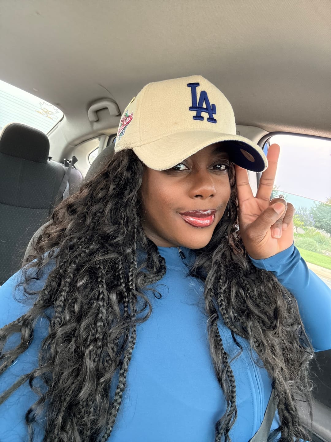 Customer photo review of Double Drawn Burmese Loose Wave Human Braiding Hair