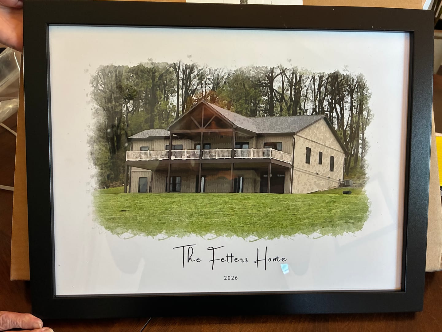 Customer photo review of Custom House Portrait