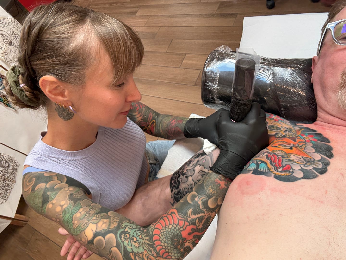 Customer photo review of Painless Tattoo 5 Pack
