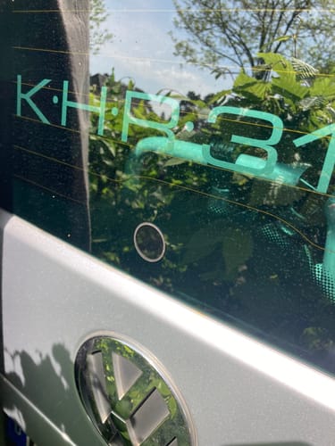 Customer photo review of Heckwischer Echtglas Stopfen | VW Volkswagen