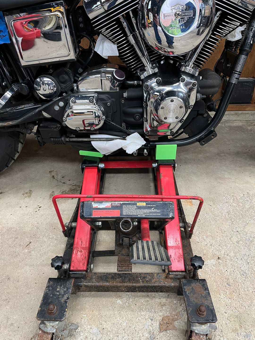 Customer photo review of 99-17 Dyna lift block adapters