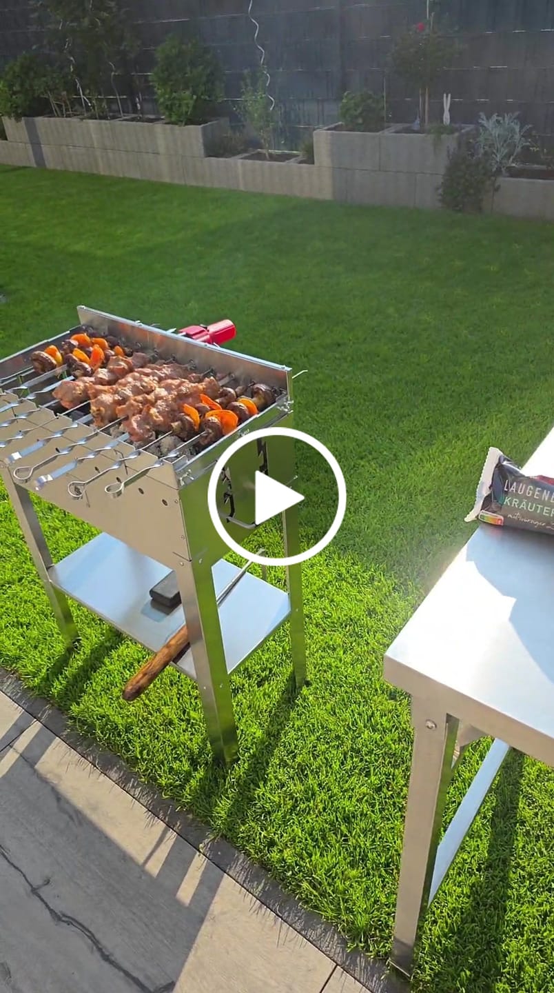 Customer video review of Der neue Big Gerd by Aganjok –  Edelstahl-Mangal Grill Versand ab 22.4.2026