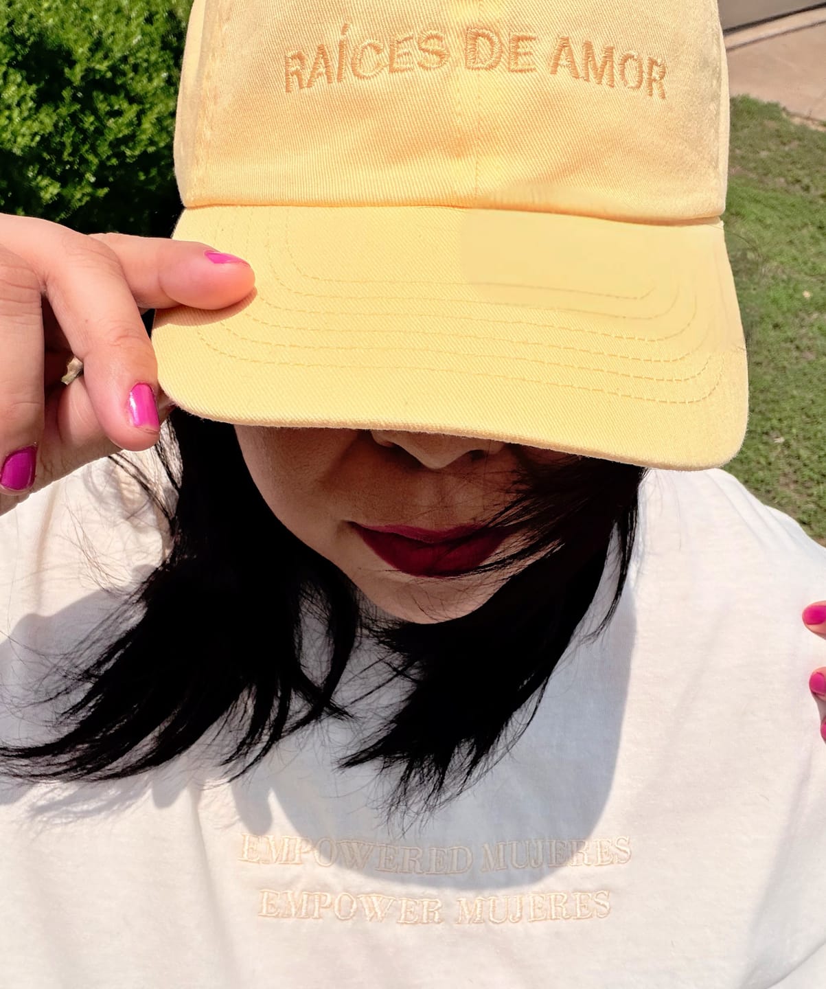 Customer photo review of 'Empowered Mujeres' Embroidered Shirt (Ivory)