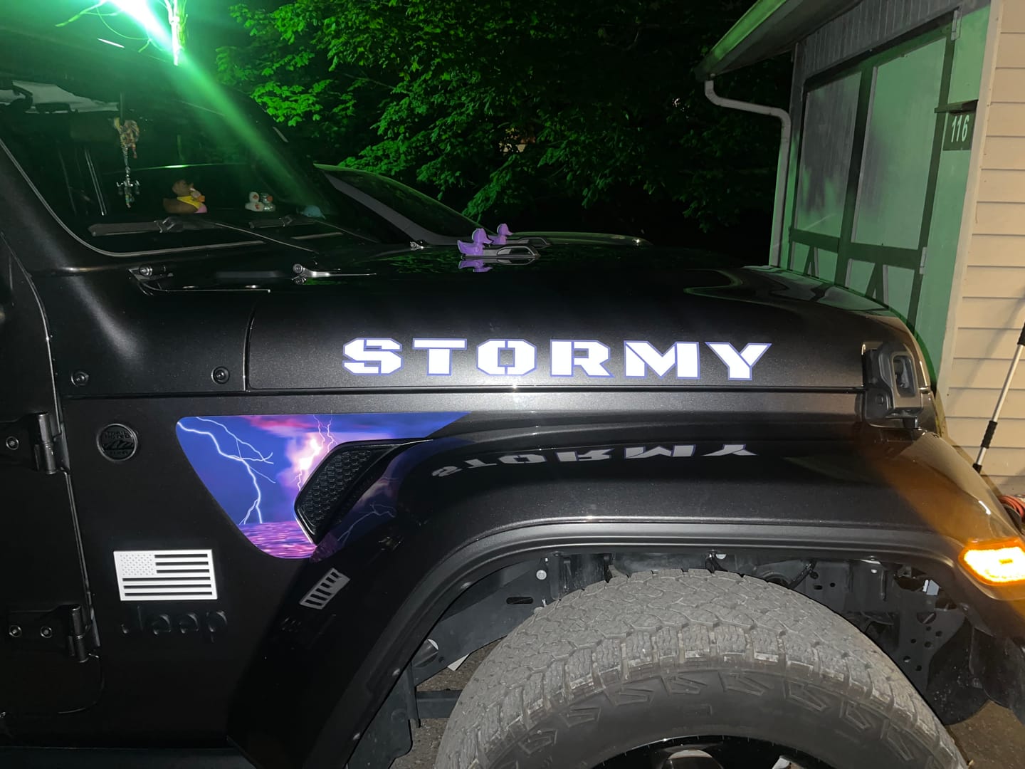 Customer photo review of Design Your Own Fender Vent Decal Set | fits Wrangler JL & Gladiator JT