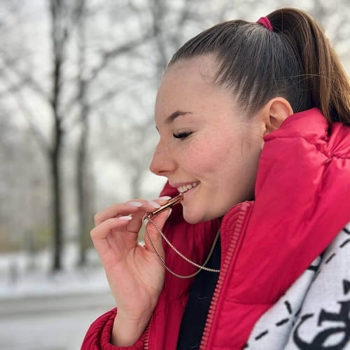 Customer photo review of Valkyra Breathing Necklace