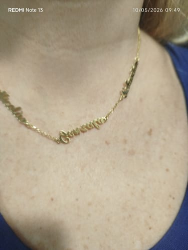 Customer photo review of Collana Nomi in Corsivo