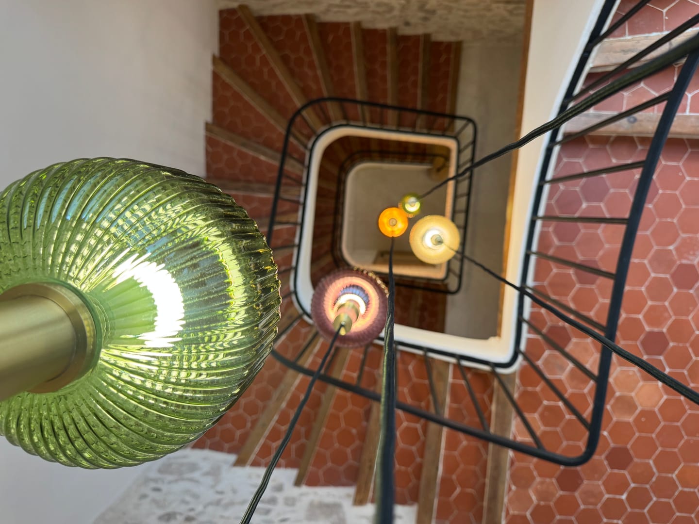 Customer photo review of Suspension chic en verre vintage CRISTALI | 100% Personnalisable