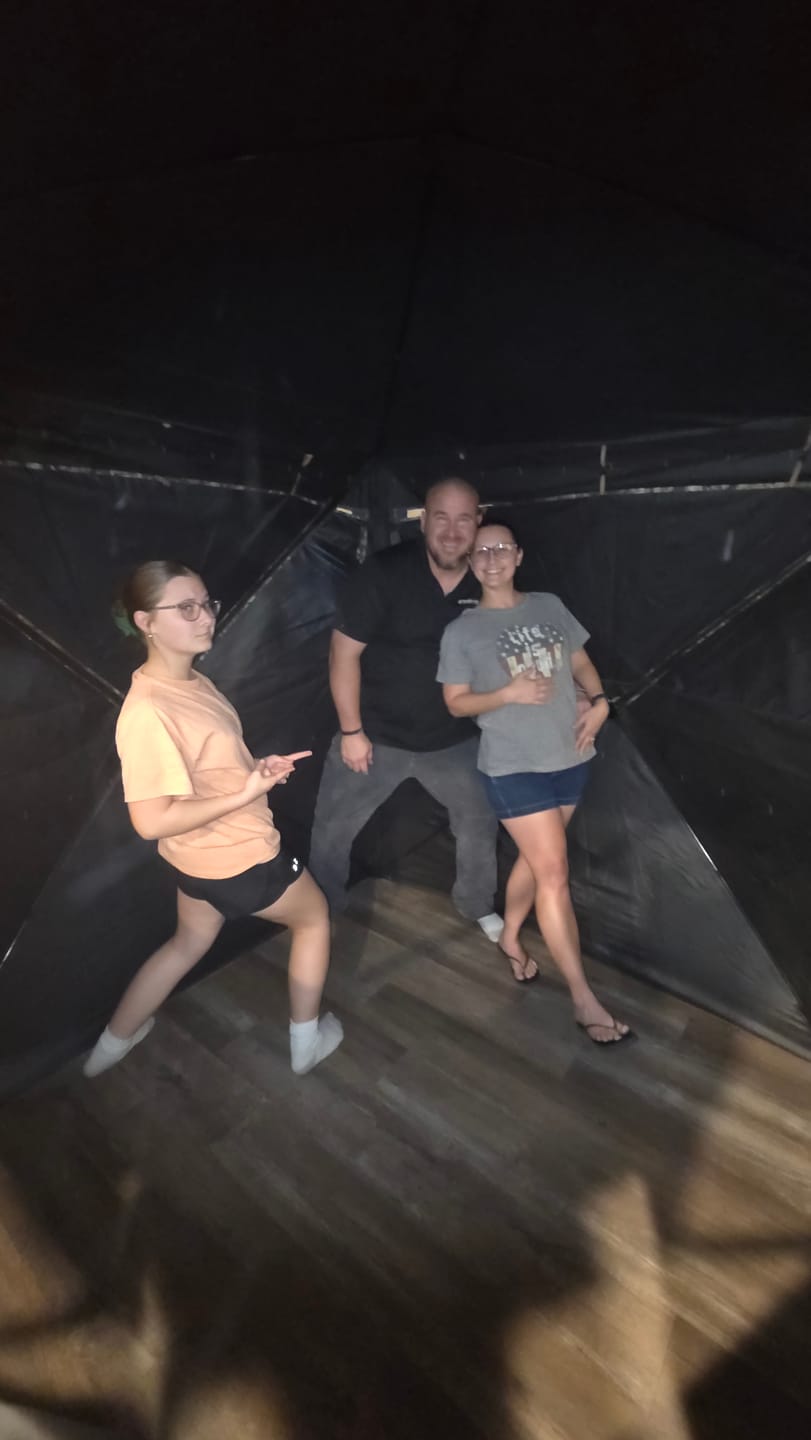 Customer photo review of OptiVue 360° Ultra-HD See-Through Hunting Blind with 90° Full-Access Door