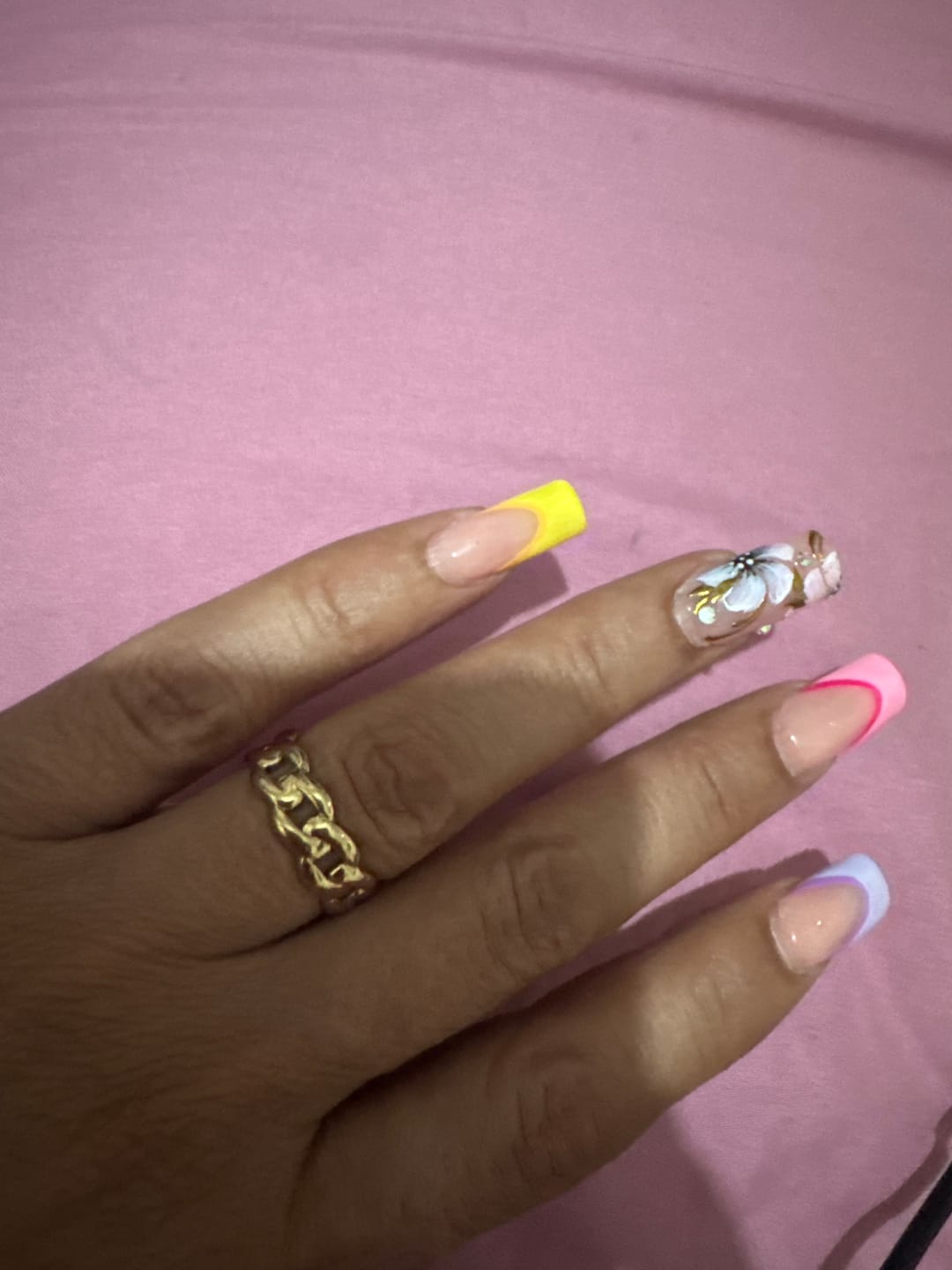 Customer photo review of Cuban Link Ring