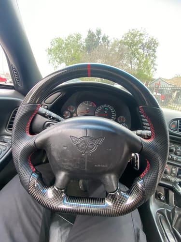 Customer photo review of Genuine Carbon Fiber Steering Wheel For C5 Corvette 1997-2004