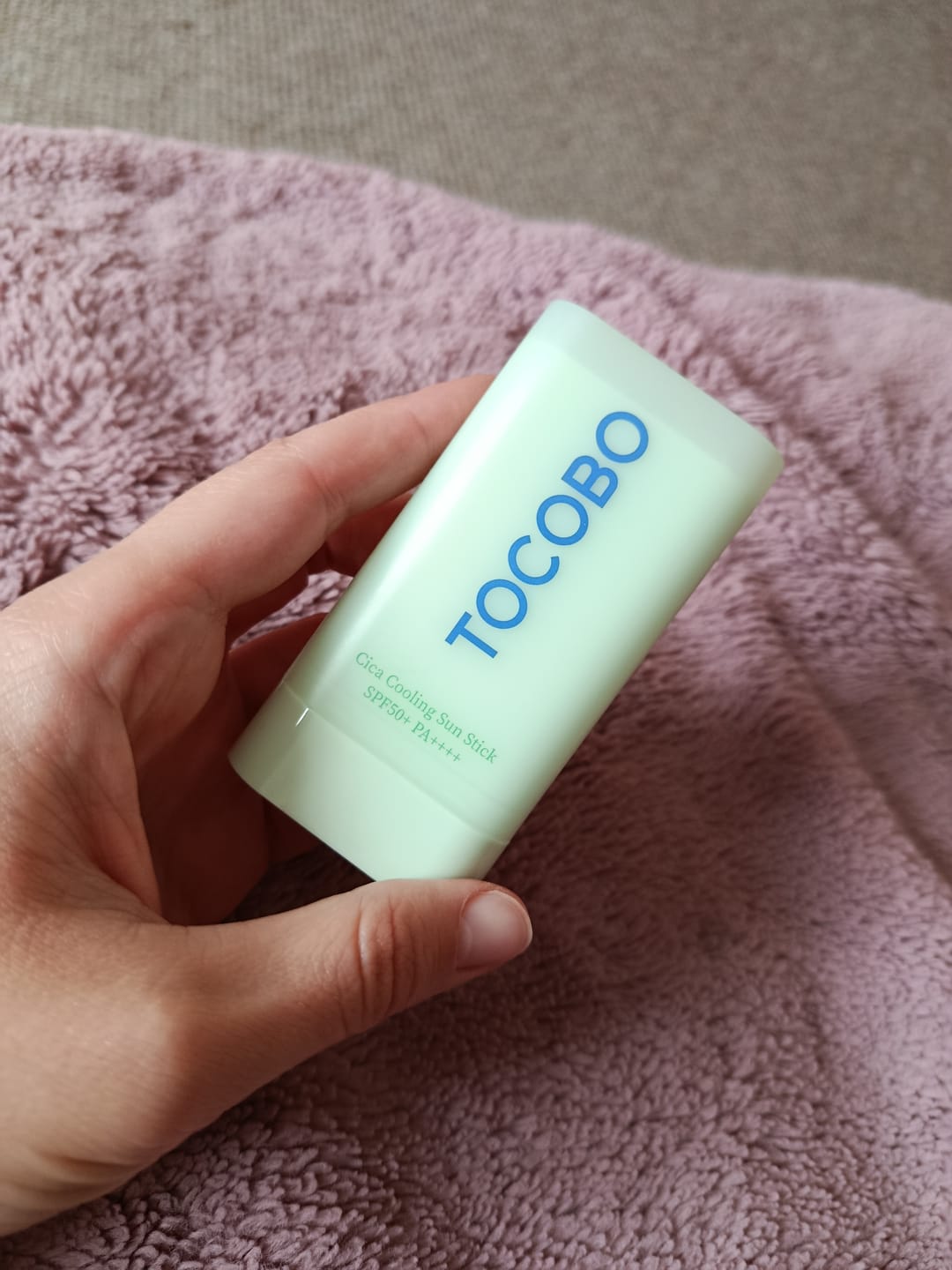 Customer photo review of Nomierinošs zīmuļveida saules aizsarglīdzeklis TOCOBO Cica Cooling Sun Stick SPF50+ PA++++