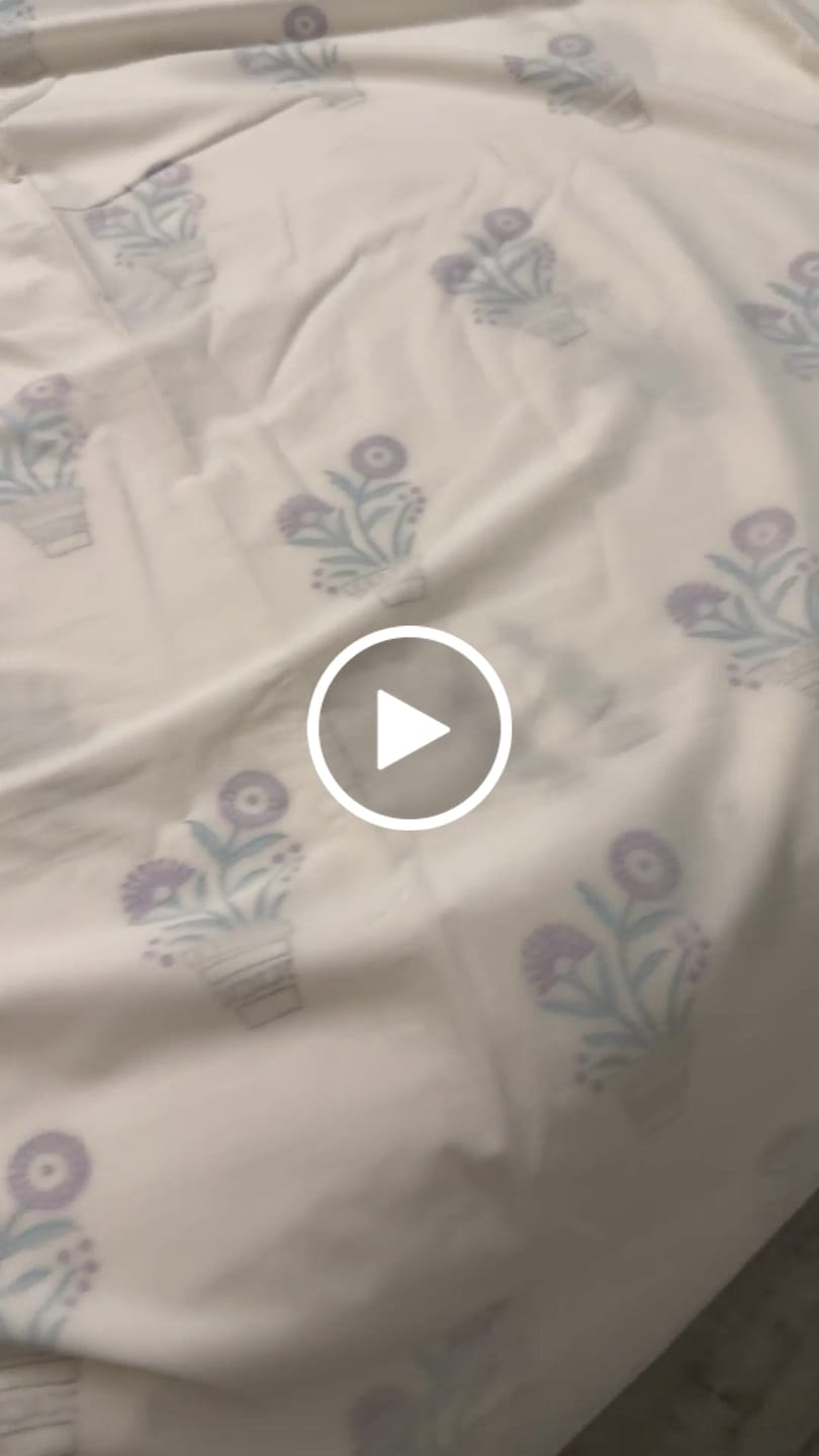 Customer video review of Blooming Vase Muslin Dohar