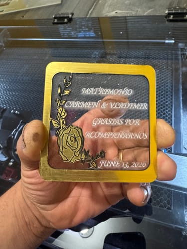 Customer photo review of Monport Reno65 Pro 65W Desktop CO2 Laser Engraver & Cutter (24" X 16") with DSP Controller and Magnetic Assisted Focus