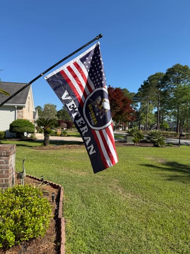 Customer photo review of Seabees Can Do Veteran Flag