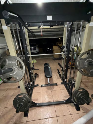 Customer photo review of Major Fitness B52 All-In-One Home Gym Smith Machine