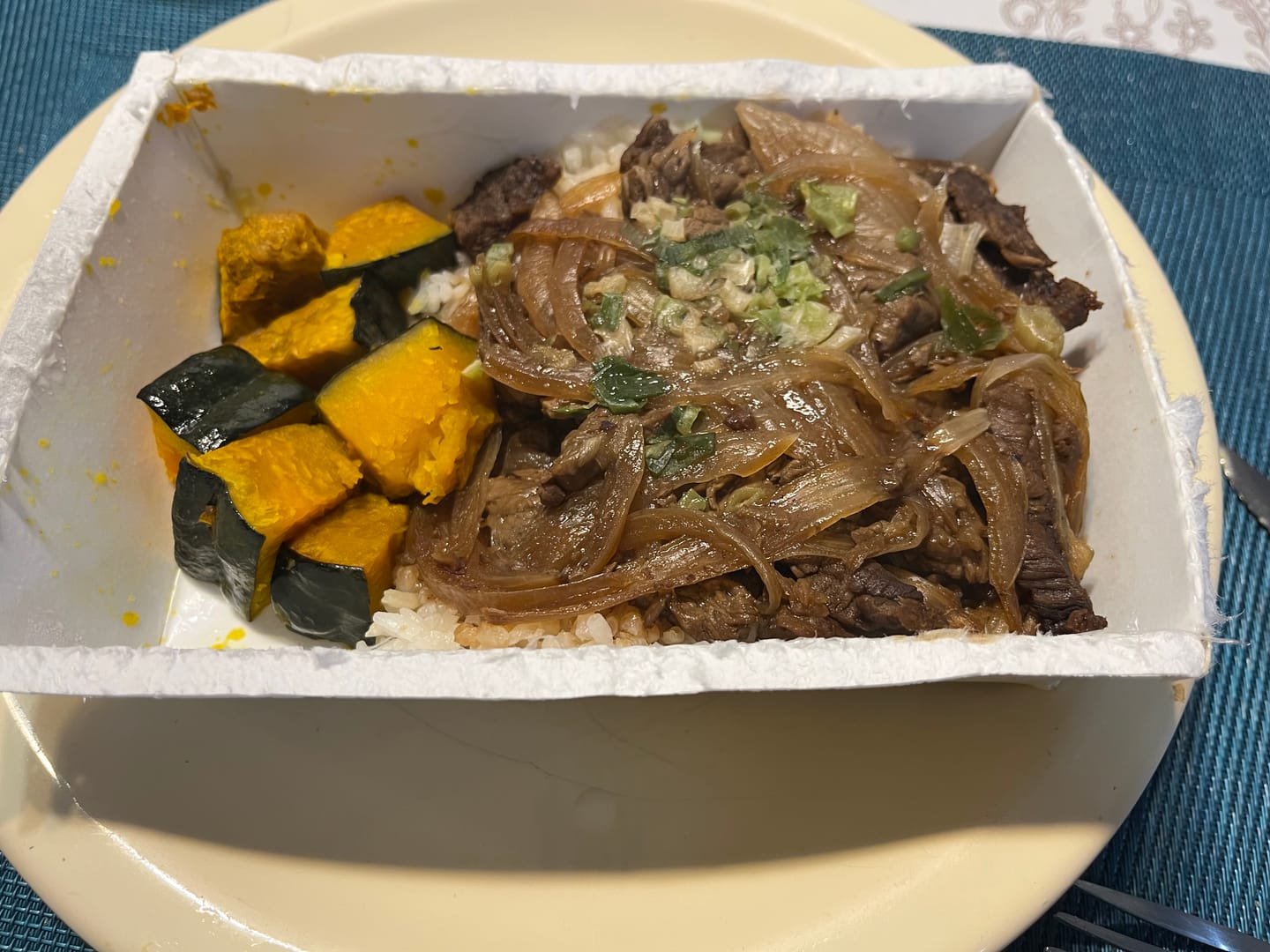 Customer photo review of Gyudon, arroz japonês e abóbora kabocha