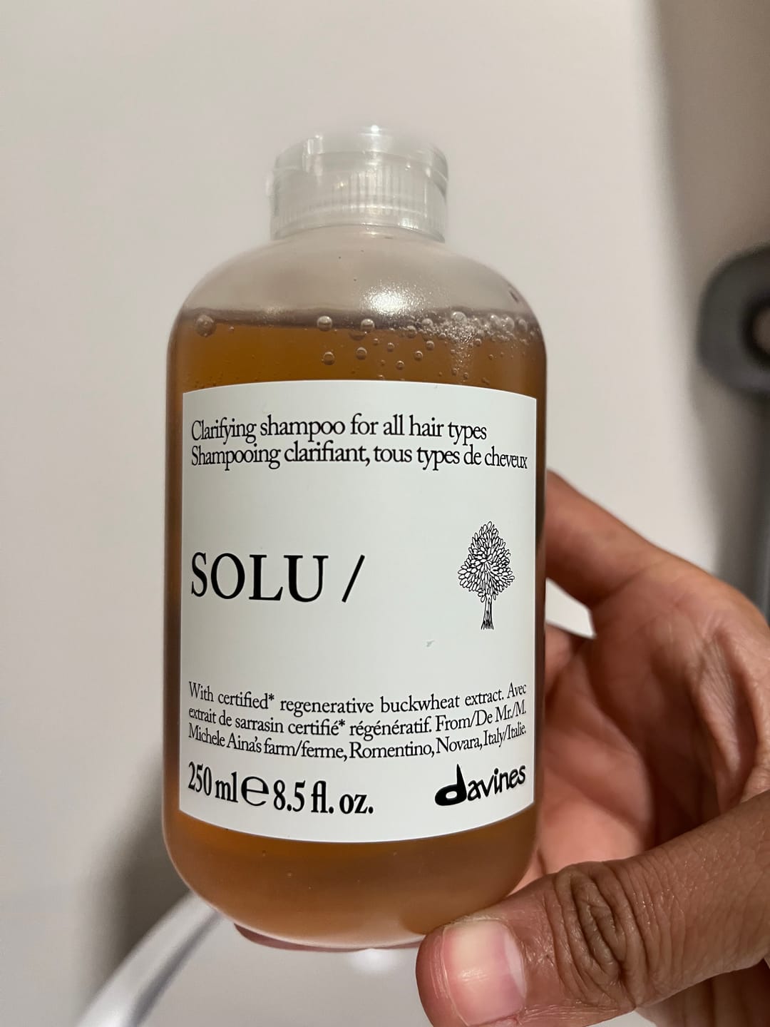 Customer photo review of SOLU Shampoo