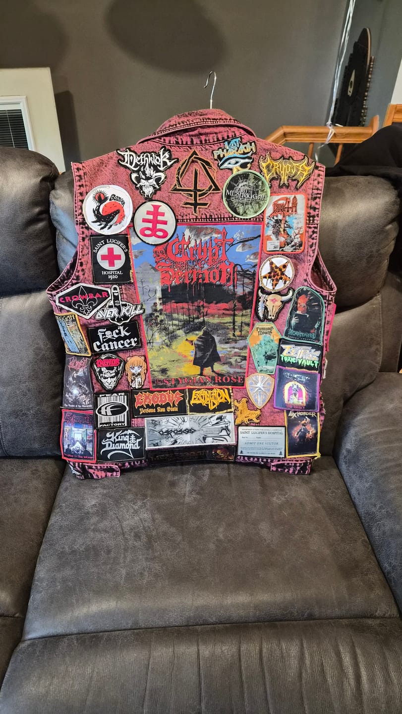 Customer photo review of The Altars Of Redness - Vest