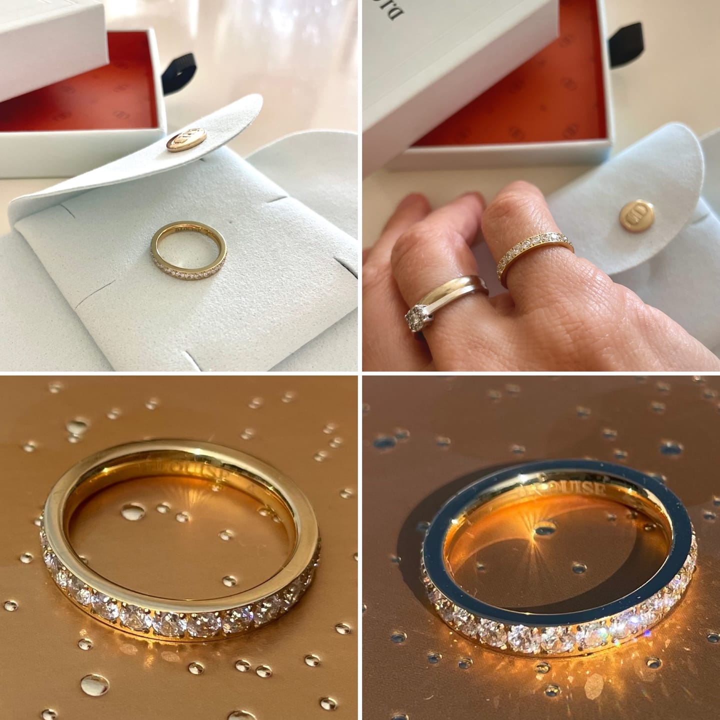 Customer photo review of Eternity Band Ring