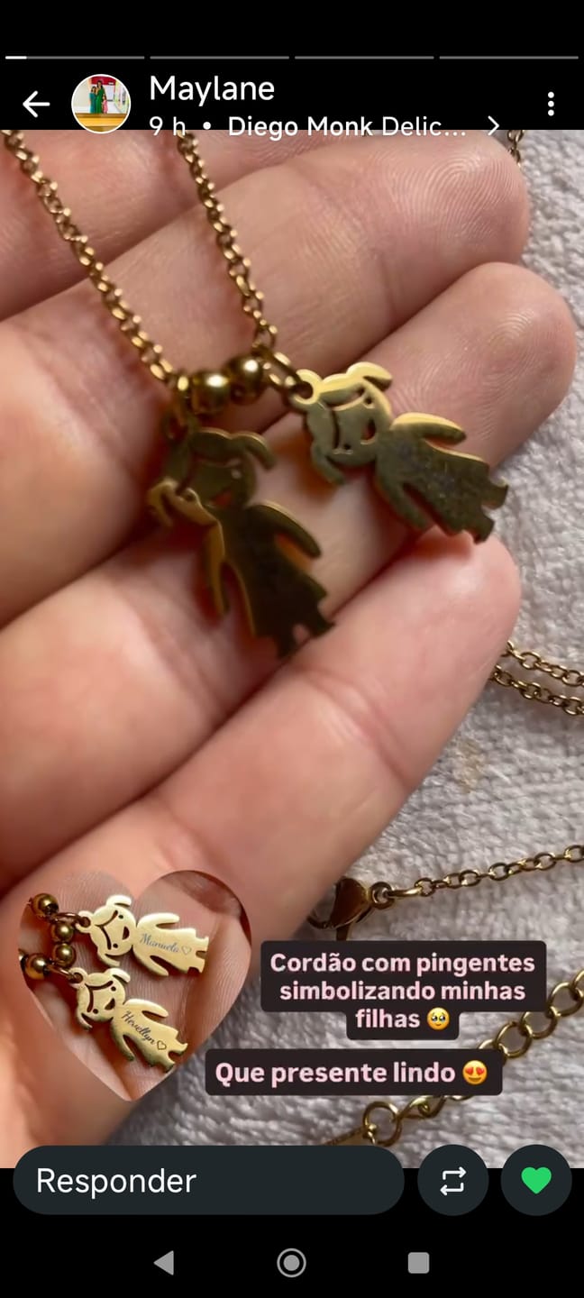 Customer photo review of Necklace: Family Bond