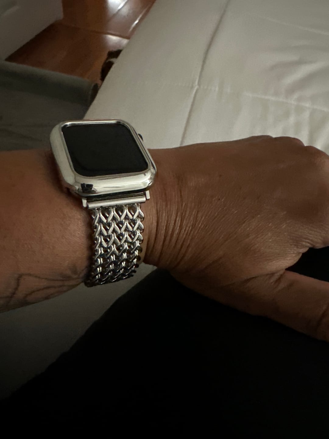 Customer photo review of Valencia Stainless Steel Watch Band