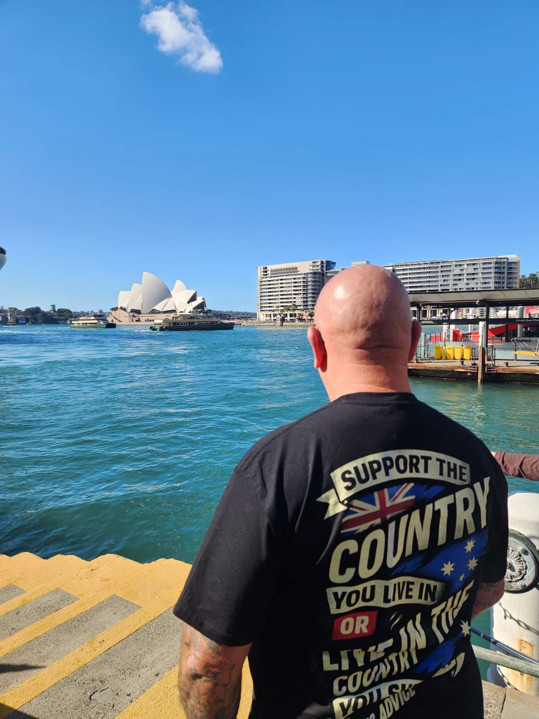 Customer photo review of Stand Up Tee