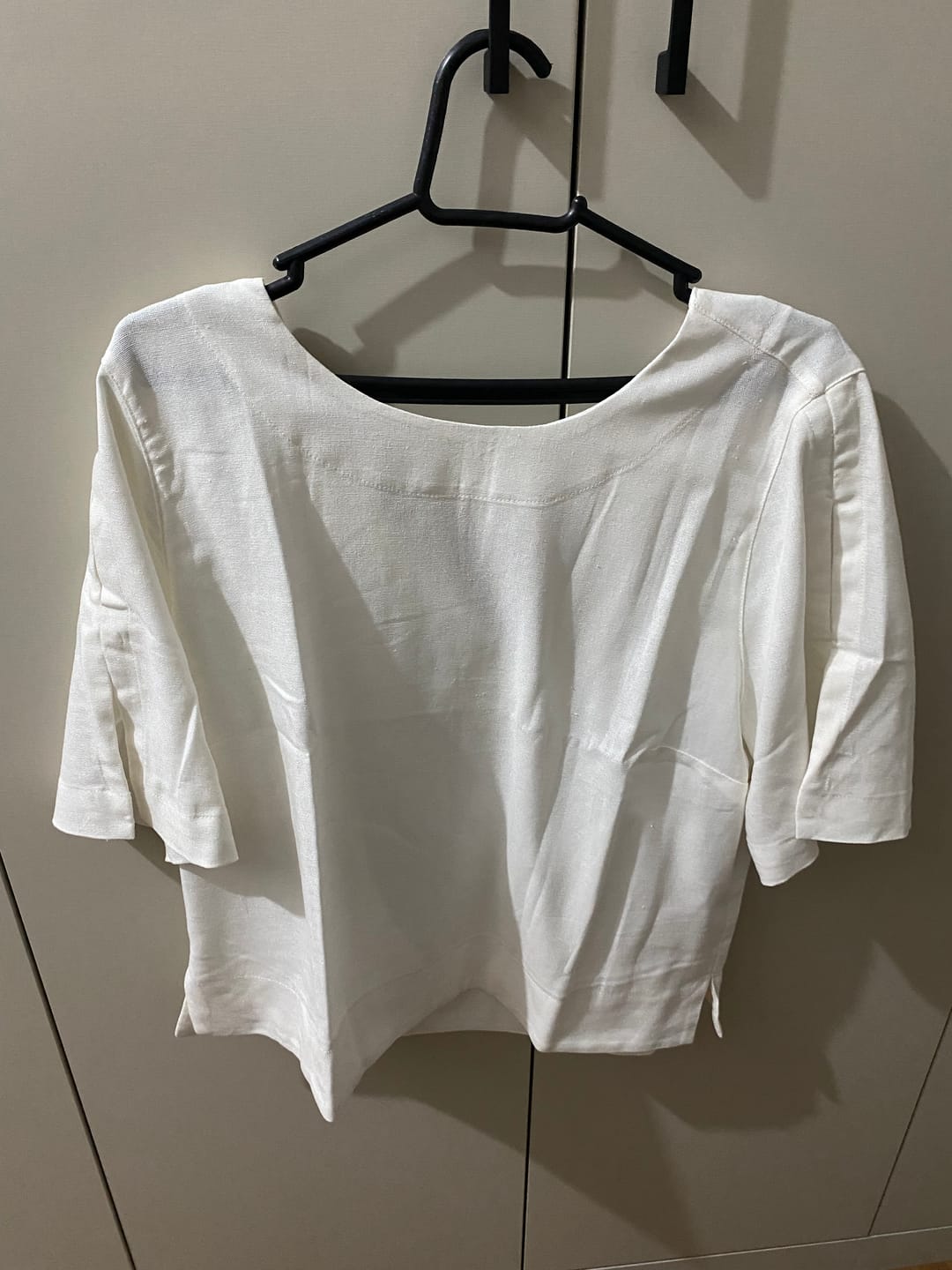 Customer photo review of Blusa Tulipa Off White