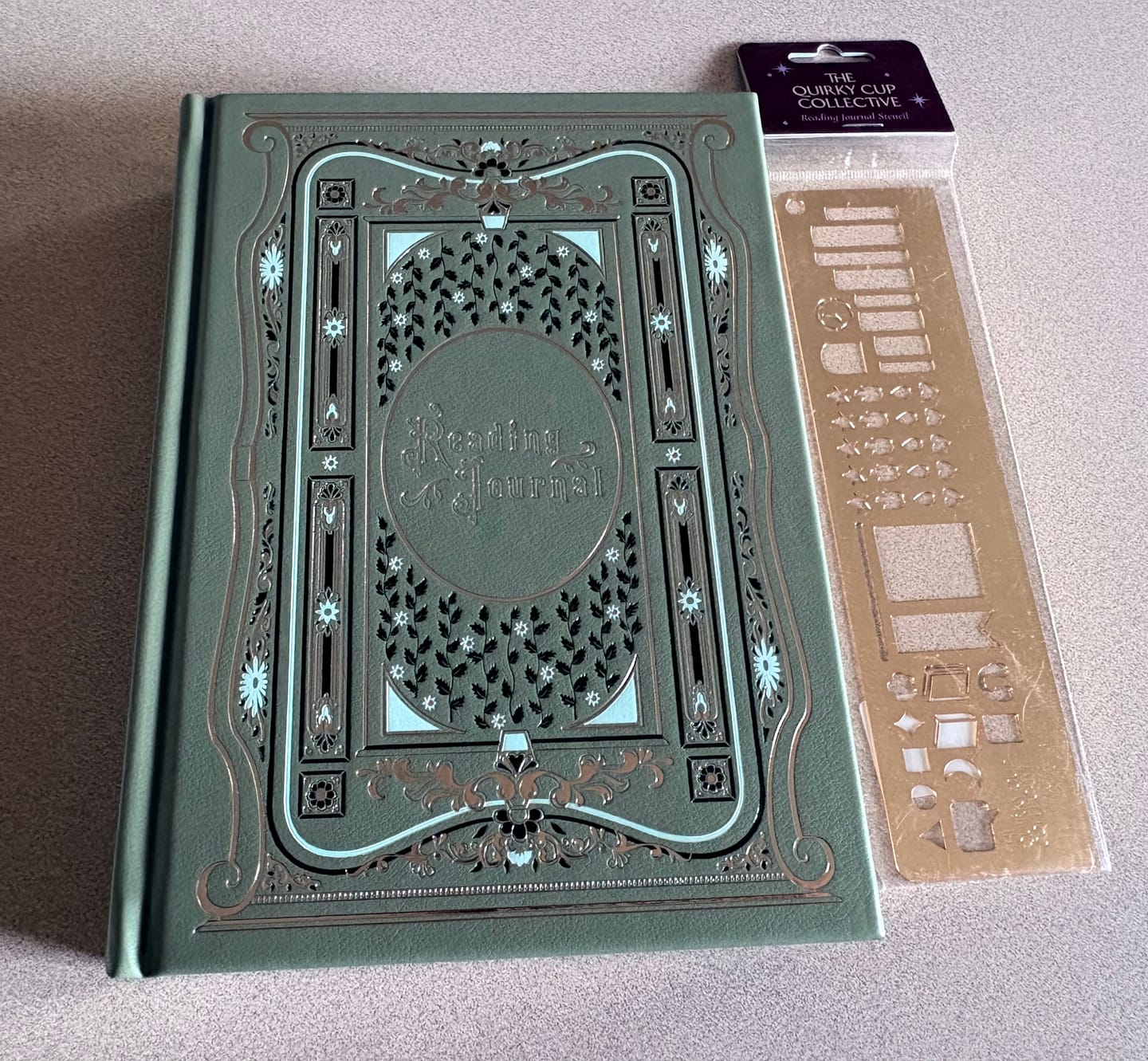 Customer photo review of Reading Journal - Sage