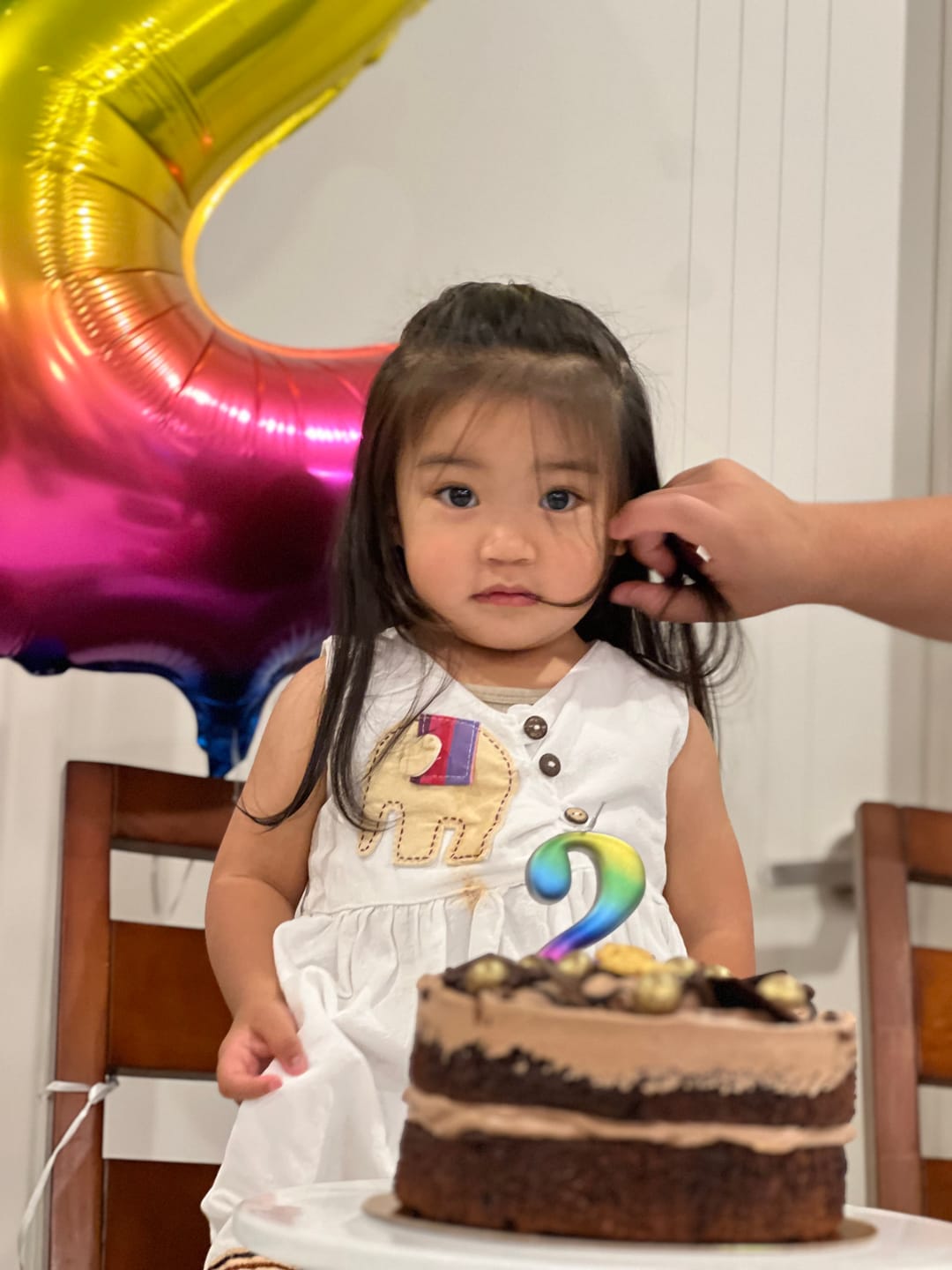 Customer photo review of Double Chocolate Cake