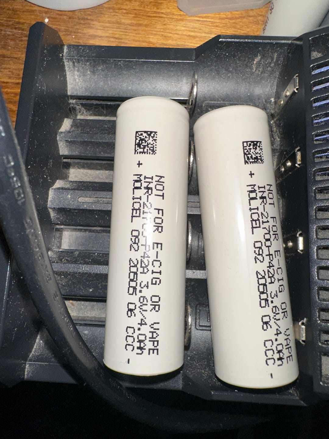 Customer photo review of Molicel 21700 P42A 4200mAh 45A Battery