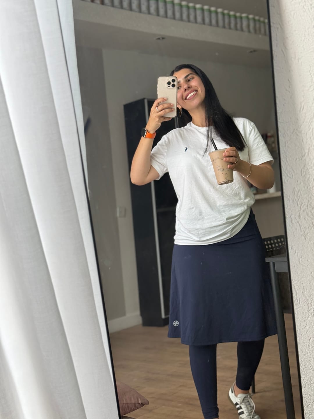 Customer photo review of טייץ חצאית מתחת לברך MODEST SKIRTED LONG