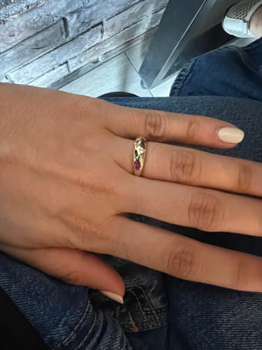 Customer photo review of Anillo Con Zirconias De Colores